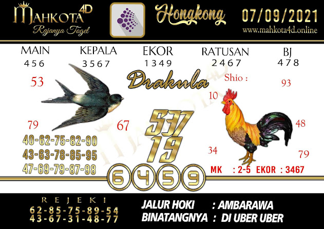 Syair Prediksi Togel Hongkong - HK Selasa, 07 - September - 2021
