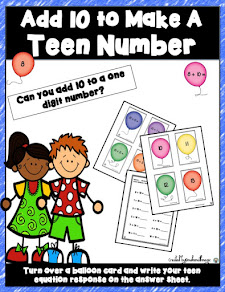 Teen Number Activity-Add 10 To Make A Teen Number