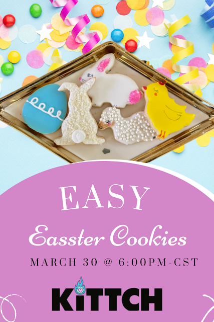 KITTCH, Lupita Balderas-Chavez on KITTCH, The cookie couture on KITTCH, Kittch channel, Online cooking classes, online baking classes, food channels, culinary channels, online macarons classes, macarons, how to make macarons, French macarons classes, how to make easy Easter iced  cookies