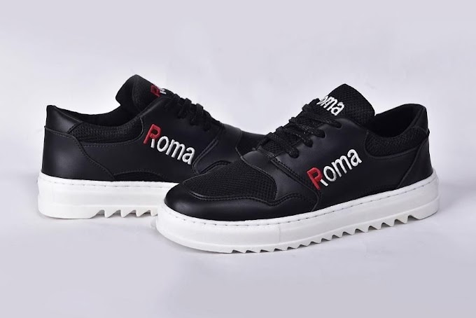Roma Lace Up Shoe BLACK