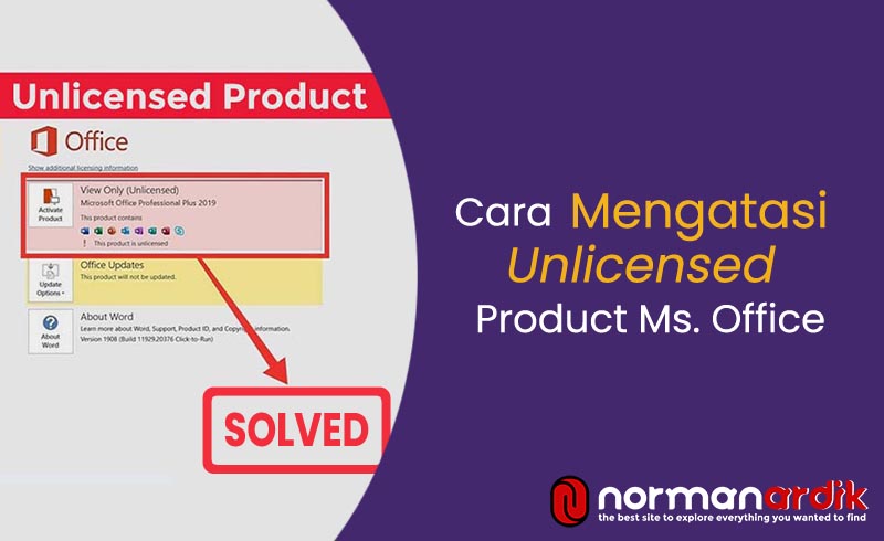 3 Cara Mengatasi Unlicensed Product di Ms Office All Version 2023 -  