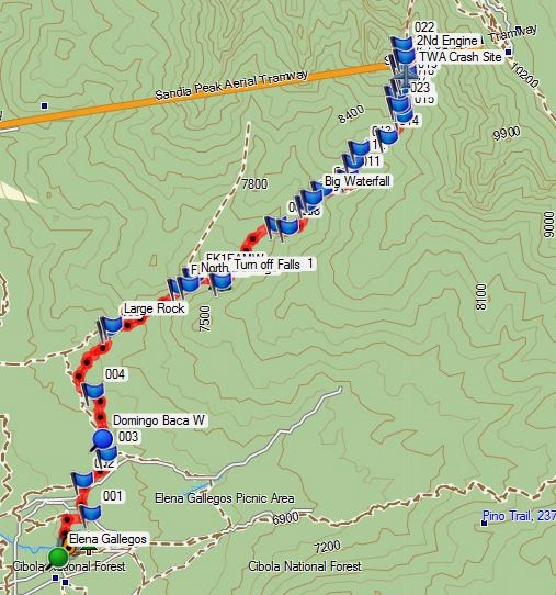  Click to download the GPS Tracklog (*.gpx) from Trailhead to Crash Site