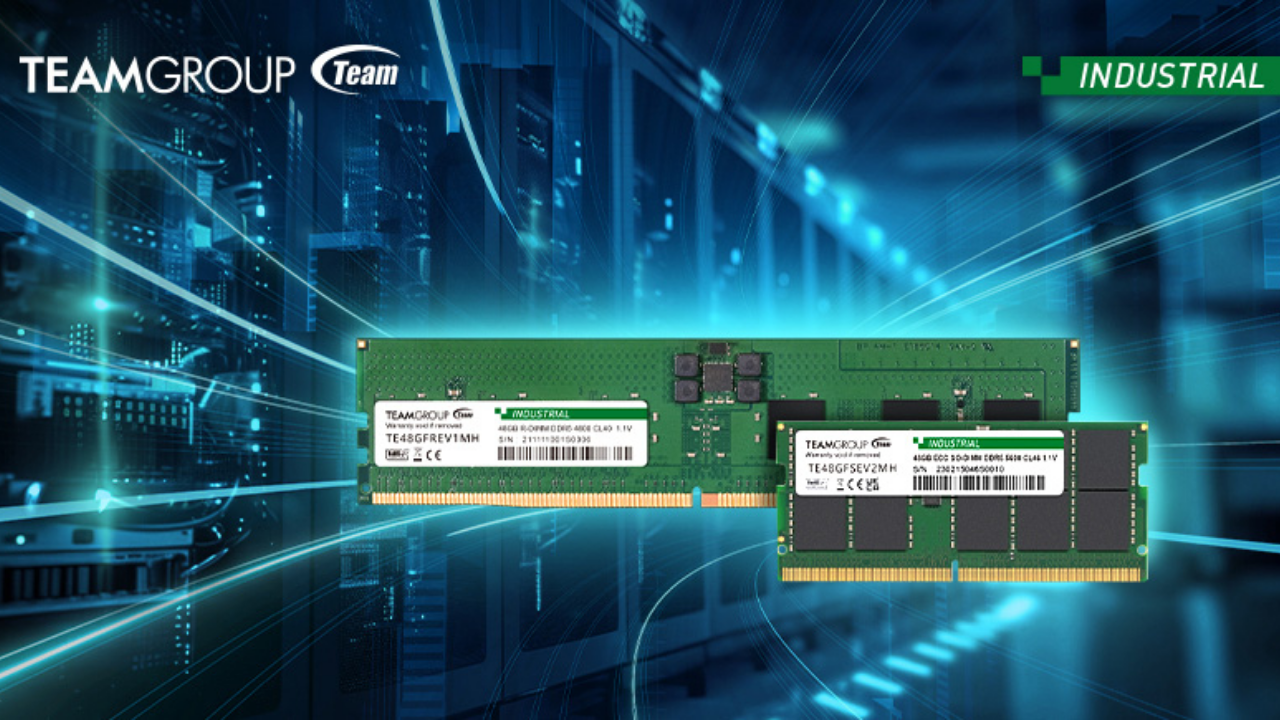 Team Group, 24 ve 48 GB kapasiteli endüstriyel DDR5 modüllerini tanıttı