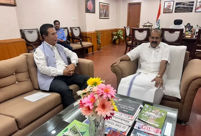 Mizoram CM Discusses Aqua Park, Peace City, and Security with Union Ministers