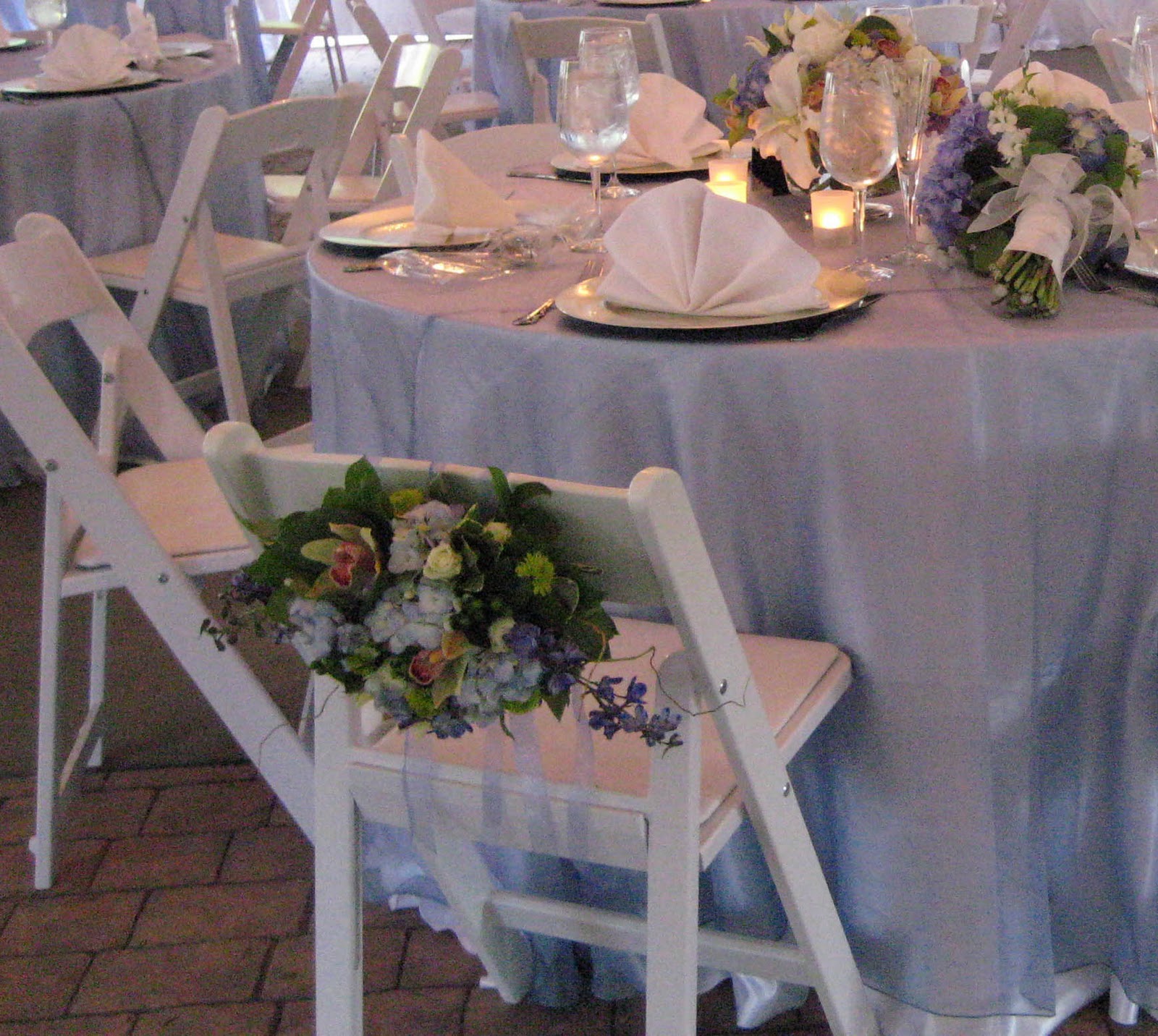 white wedding chair