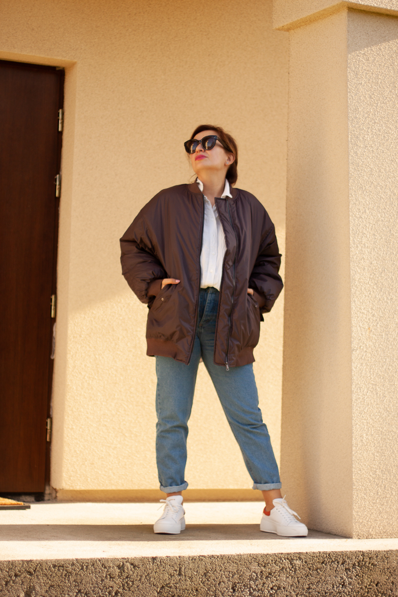 Bomber Jacjet;Oversized Bomber Jacket;Lemonada Bomber Jacket;Mia Warsaw Jeans;Carinii Sneakers;Winter Bomber Jacket;Mom Jeans;