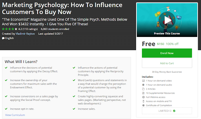  #Marketing_Psychology: How To Influence Customers To Buy Now