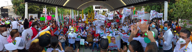 Cerró campaña el candidato del PRD y PRI en el distrito 04 local