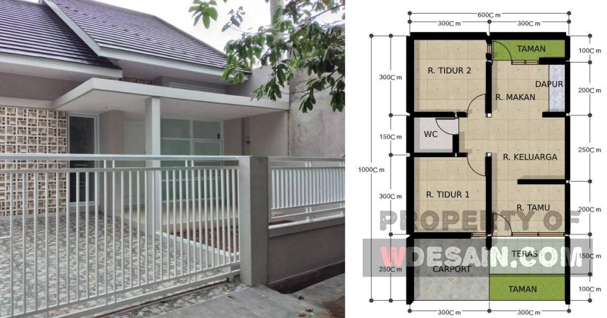Desain Rumah Ukuran 6x10 Meter 1 Lantai DESAIN RUMAH Desain Rumah Ukuran 6x10 Meter 1 Lantai DESAIN RUMAH