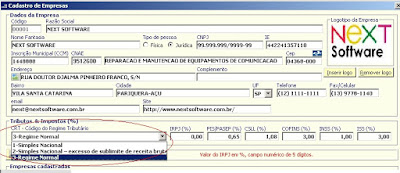 NeXT ERP NFe 2.0 segunda geração CRT