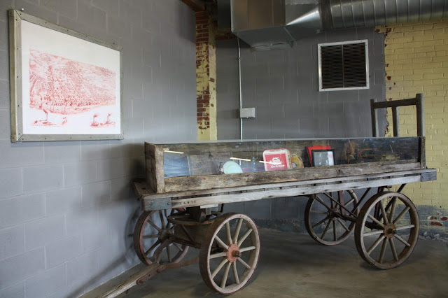 Interesting artifacts from the past history of the old bakery building in Alton, Illinois