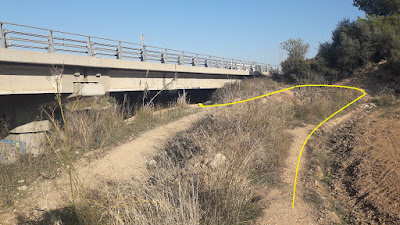 Ruta Castellera, El Vendrell a La Bisbal, pont de l'autopista AP-7 E-15