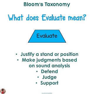 Bloom's Taxonomy: Evaluate