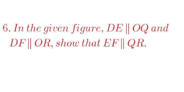 SIMILAR TRIANGLES  EXCERCISE-8.1   Q.NO.6