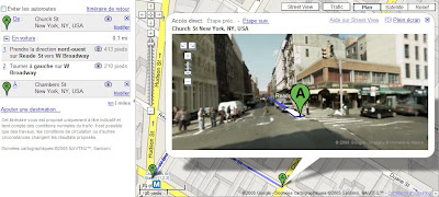 visualiser un itineraire dans google maps street view