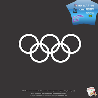 OLYMPIC RINGS logo for cnc free download 