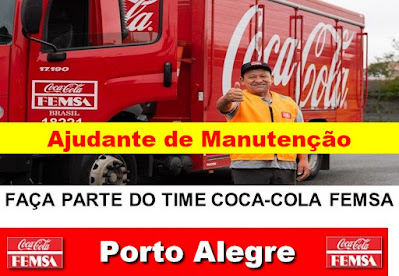 Coca-Cola seleciona Ajudante de Manutenção em Porto Alegre