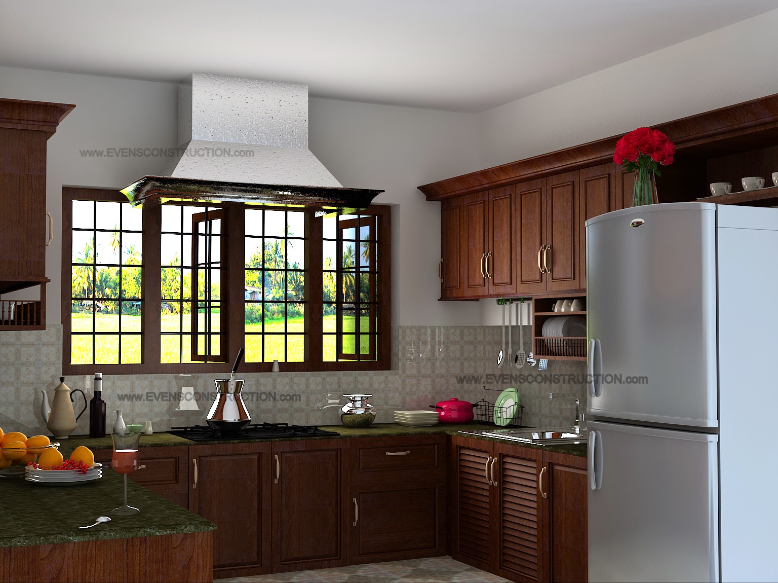 Evens Construction Pvt Ltd Beautiful kitchen interior