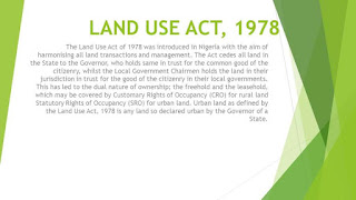 Land Use Act 1979