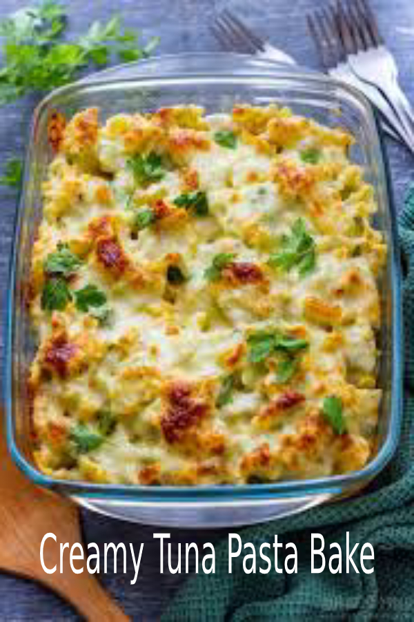 Creamy Tuna Pasta Bake - happy cook