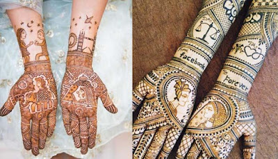 Portray your Romantic tale with a Mehndi design