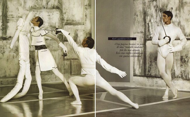 These pictures are kind of a combo ballet fencing