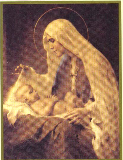 jesus. Virgin Mary caring baby Jesus