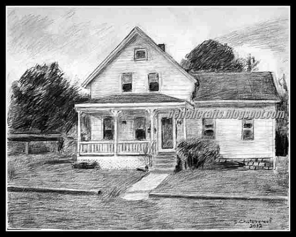 Draw Pencil Drawing House