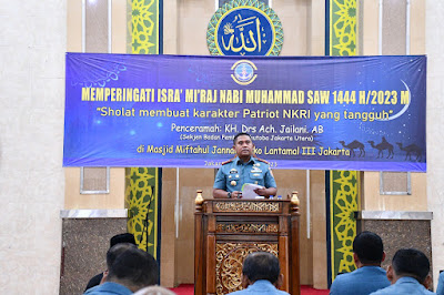 Tingkatkan Keimanan, Lantamal III Peringati Isra Mi'raj 1444 Hijriyah