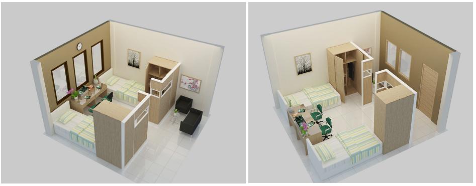 desain apartemen mewah 3d