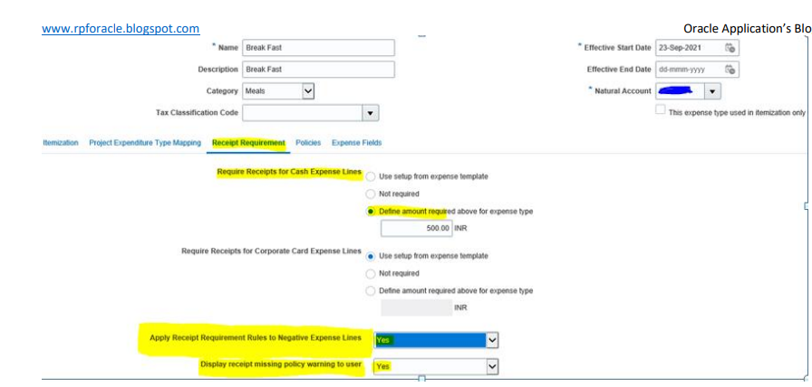Part 6: Create Expense Report Templates for Expenses in Oracle Fusion
