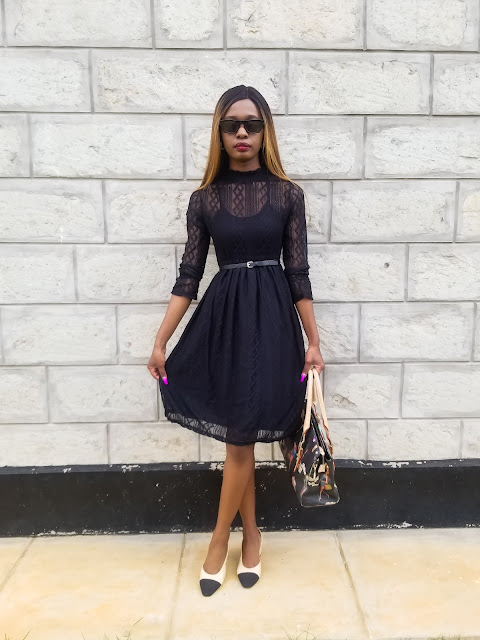 How To Look Chic In A Simple Little Lace Black Dress