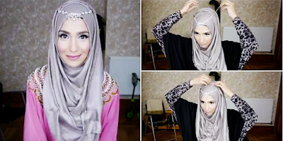 Tutorial Hijab Pesta Glamour