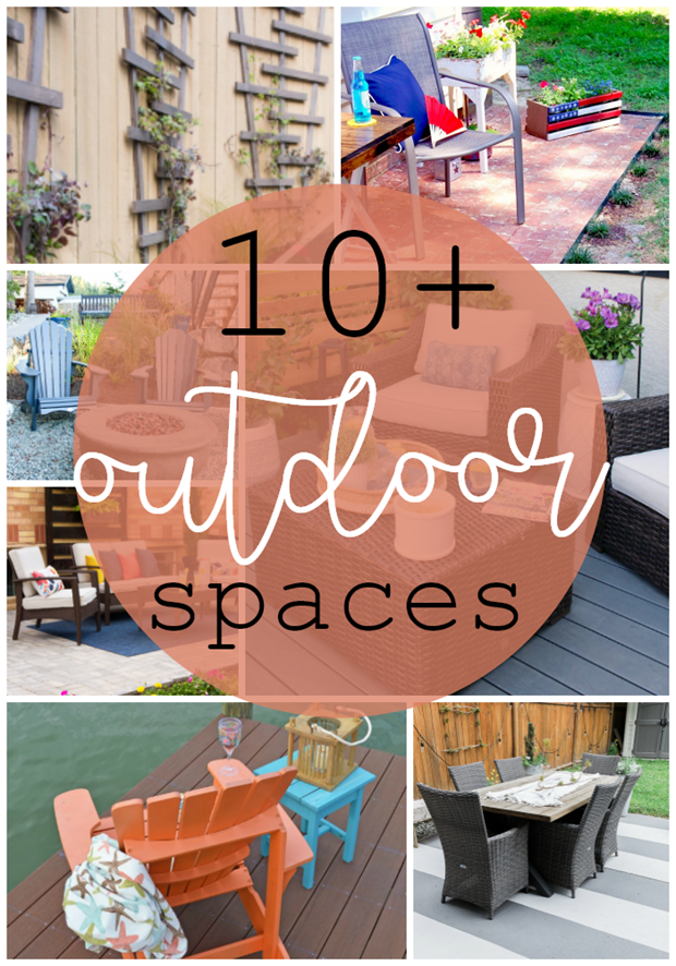 10  Outdoor Spaces at GingerSnapCrafts.com #outdoor #spaces #forthehome