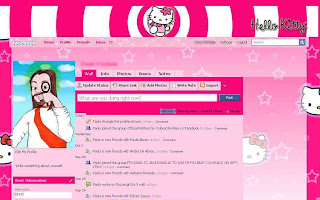 skin for Facebook Hello Kitty