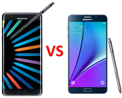 Perbedaan Samsung Galaxy Note 7 Dengan Galaxy Note 5