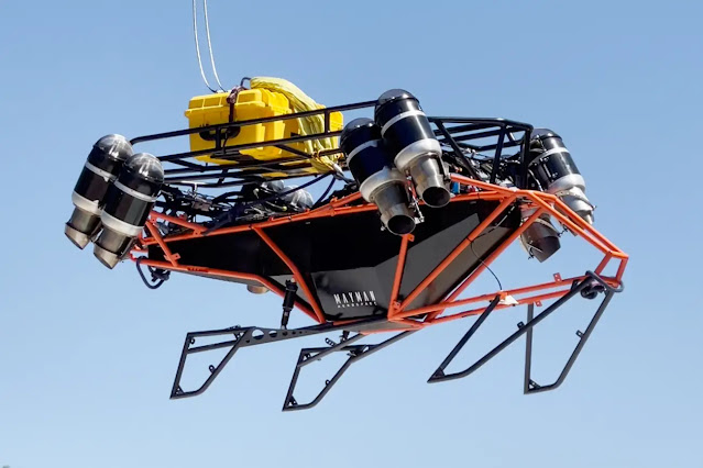 Speeder P2 carrying supplies during a trial run