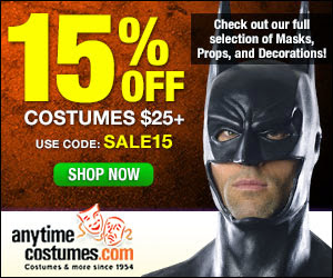 AnyTime Costumes Discount Coupons