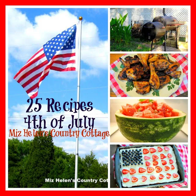 July Food and Recipe Basket at Miz Helen's Country Cottage