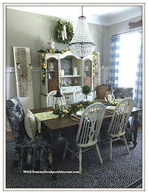 Mia-Chandelier-Lemon-Decor-Late -Summer -Dining -Room- Decor-From My Front Porch To Yours