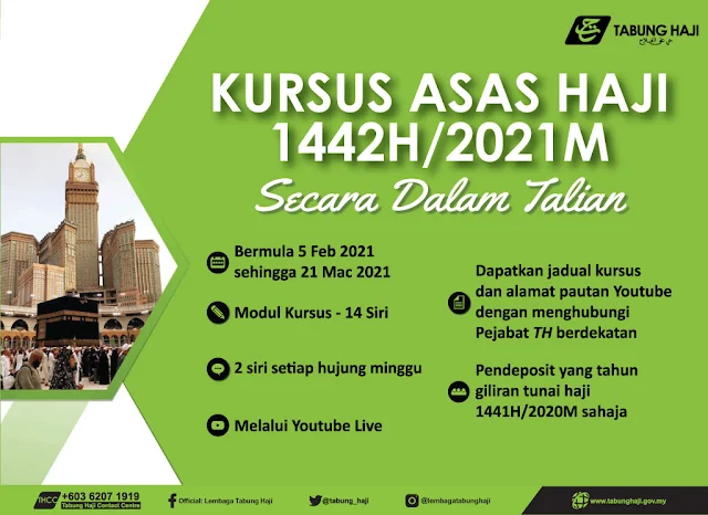 Kursus Asas Haji Kini Dibuat Secara Online Bermula 5 Februari 2021