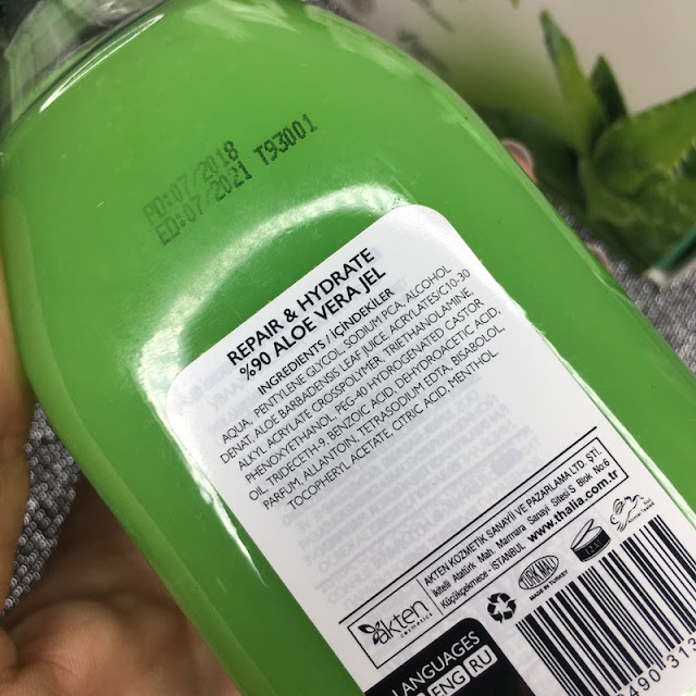 thalia aloe vera jel içerik