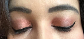 rendu de la Palette Rose Golden de Zoeva