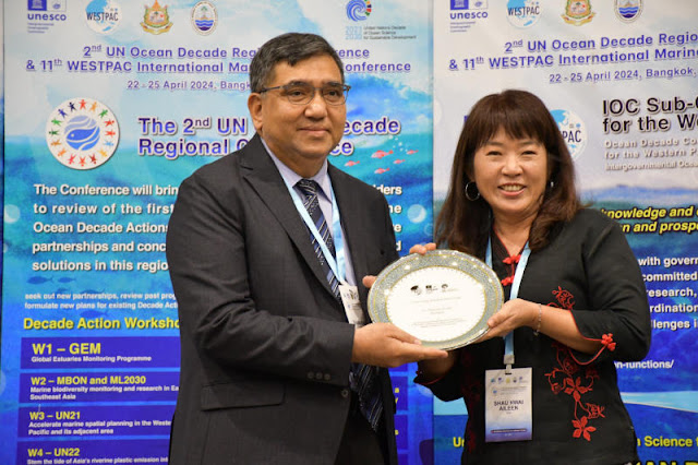 นายกสมาคมวิทยาศาสตร์ทางทะเลแห่งประเทศไทย คว้ารางวัล UNESCO/IOC-WESTPAC Outstanding Scientist Award 2024