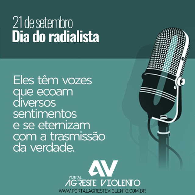 HOJE É DIA DO RADIALISTA. A TODOS OS COLEGAS DE PROFISSÃO, NOSSOS PARABÉNS