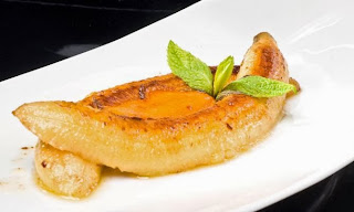 Platanos Flambeados, Postre