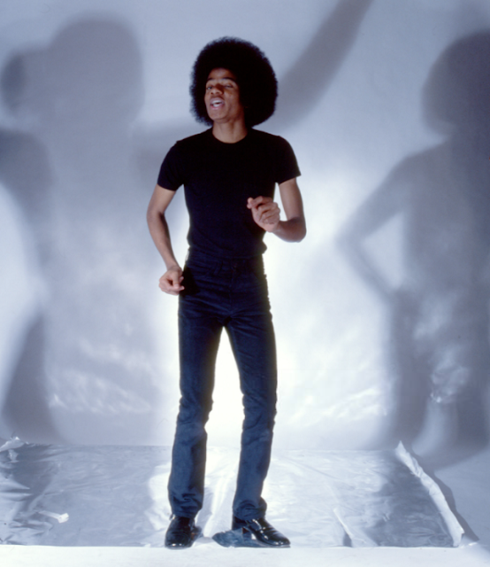 1977. Michael Jackson photographed by Anthony Barboza