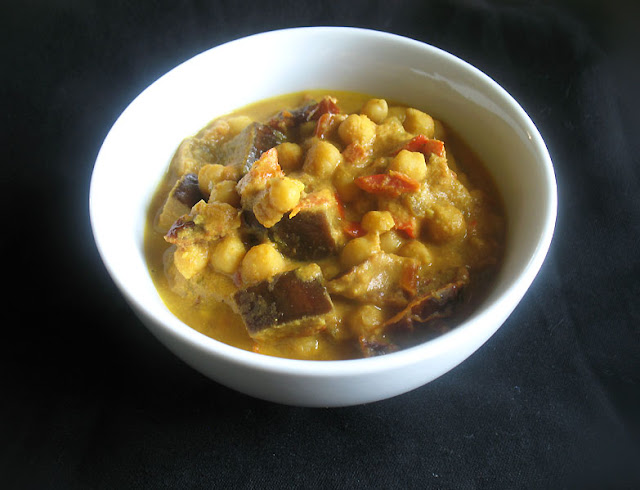 midlle eastern chickpea eggplant stew