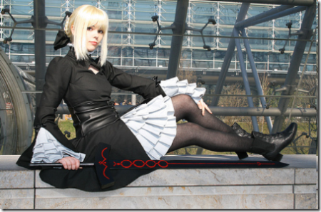 fate/hollow ataraxia cosplay - dark saber