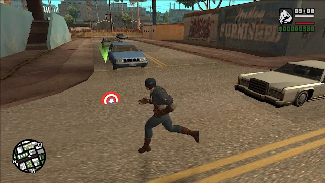 GTA San Andreas Captain America Mod Latest Version